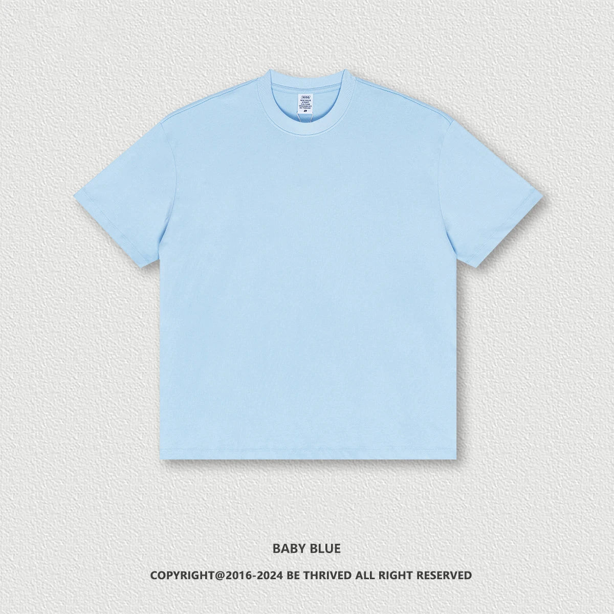 Rightdo 305GSM Combed 100% Cotton Drop Shoulder Oversized T-shirts Big Tall High Street Heavyweight Plain Unisex Tshirts