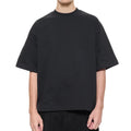 Men's Oversized Extended Neck Colour Block T-shirt 100% Cotton Luxury Quality Custom logo Desgin Streetwear Tshirt for Men