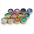 12 Color Ins Nail Art Flashing Net Red Chameleon Big Sequin Patch Glitter Powder Nail Decoration