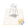 Elinfant 100% Polyester Animal Print Non-slip Baby Play Mat Waterproof and Washable Folding Camping Mat