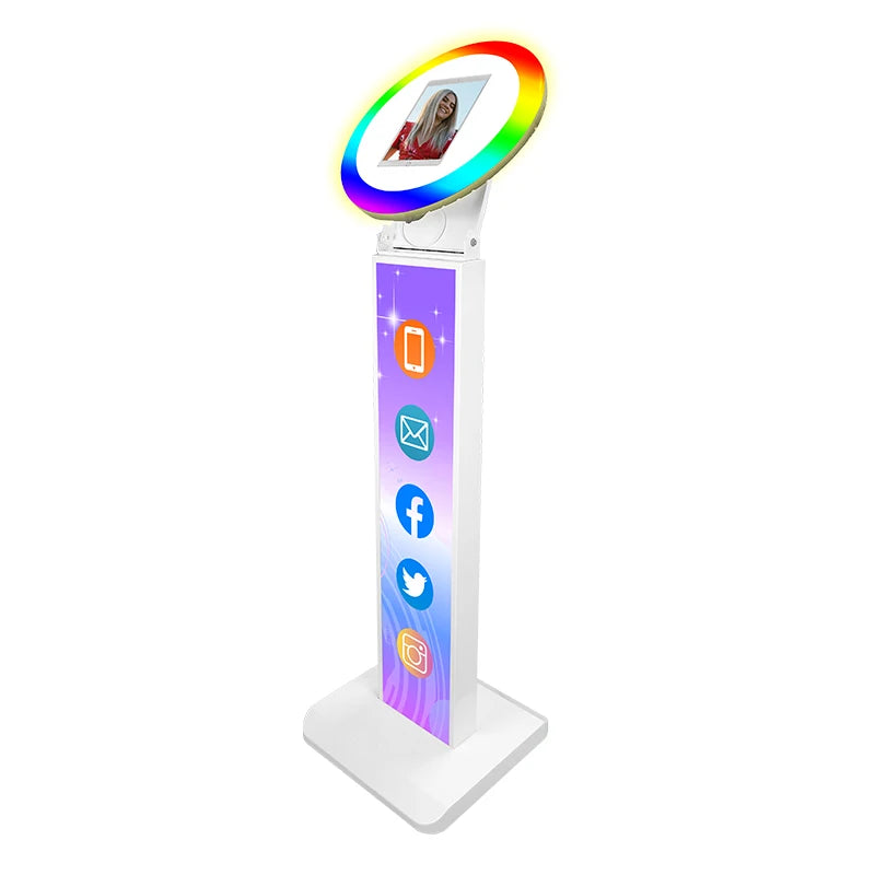 Flight Case Magic Portable Spinning Selfie Photobooth Stand Ipad Photo Booth Kiosk Printer Flight Case Available