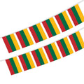 2026 Lithuania Bunting String Flag 5.5X8 in for Outdoor and Indoor Decoration (12pcs/Unit)