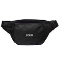 Custom Fashion Travel Casual Fanny Packs Print Designer Fitness Hip Belt Pouch Bum Black Waist Bag
