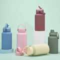 New Stainless Steel Vacuum Insulated Sports Bottle Three Lids 650ml Portable Outdoor Boiling Water Safe 6-12 Hours Thermal MegaBDM