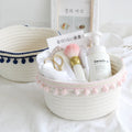 Small Gift Basket Cotton Rope Woven Basket Cute Easter Storage Baskets Decorative Basket for Nursery Living Room Bedroom
