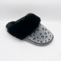 Velour Upper Soft Feeling  Soft Fur Collar Warm Slipper  Ladies Fashion House Slipper Womens Winter Comfortable  Home Slipper