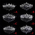 China Manufacturer Sparkling Crystal Ladies Bridal Hair Band Accessories Diamond Alloy Headbands Tiara for Girl