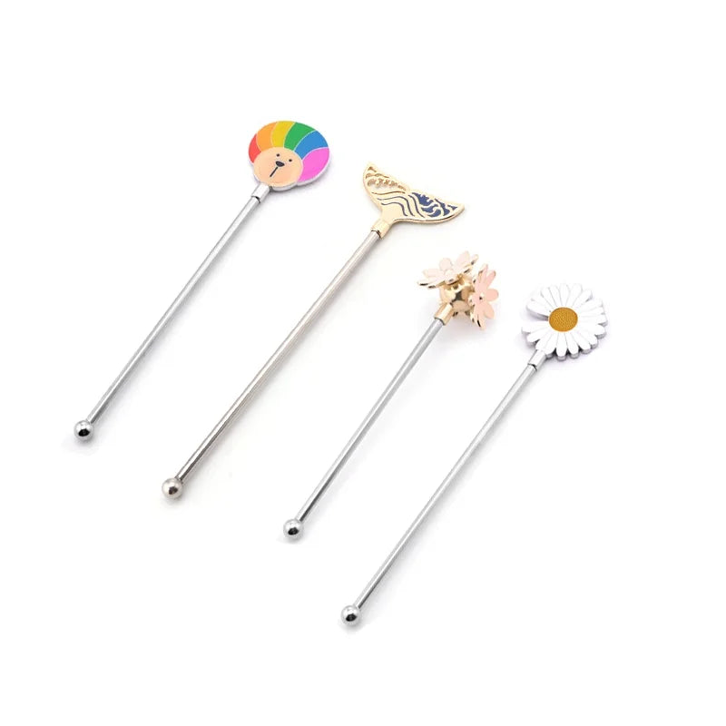 Personalized Creation Factory Supplies Coffee Metal Stirrers Logo Personalized Stainless Steel Cocktail Stirrers Swizzle Stick