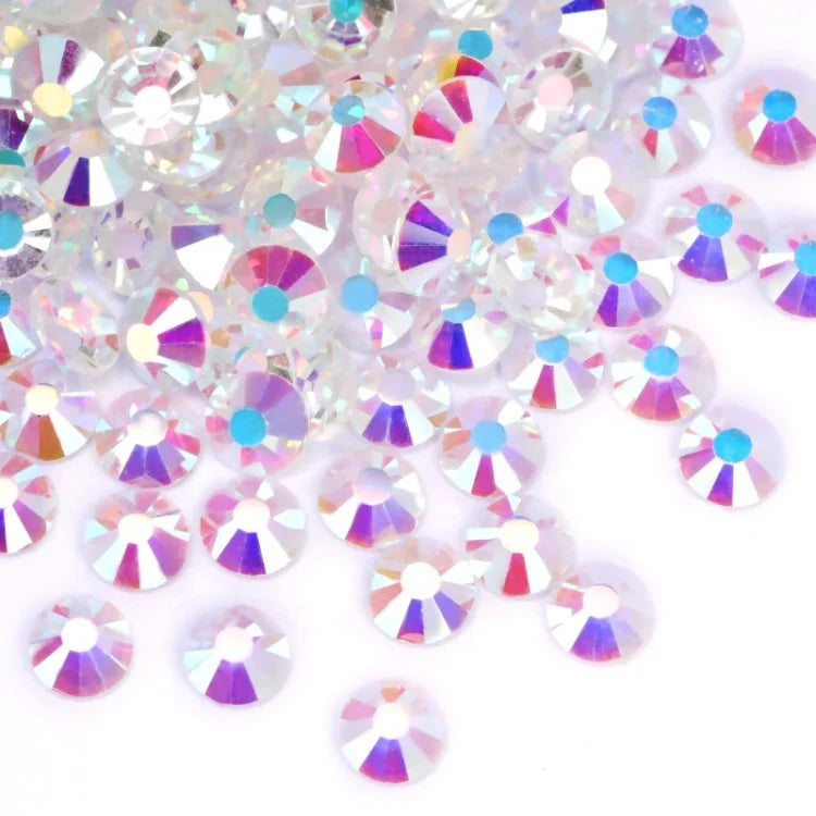 SS3-SS30 Non Hotfix Rhinestones Glitter Crystal AB Flat Back Strass Rhinestones Glue on Stones for Nail Art Mugs Cups Decoration