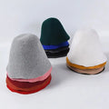 100% Wool Women Bucket Cap Cloche Hood Millinery Craft Hat Autumn Winter Fancinators Block Body Cones Cap