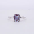 Starsgem Customized Jewelry Emerald Cut 6*8mm Lab Ruby Sapphire 10k 14k 18k Gold Rings