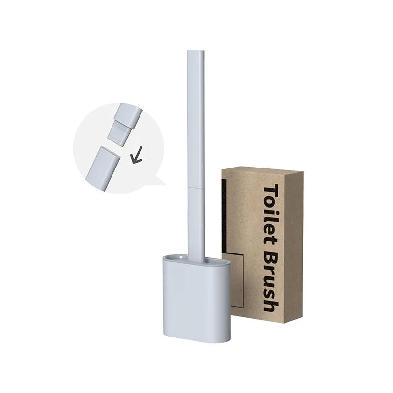 New Design Removable Toilet Brush Holder Set with Deep Cleaning Brush Stainless Cup for Household and Hotel Bathrooms