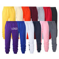White Men Joggers Pants Custom Sweatpants Printed logo Warm Khaki Trousers for Men