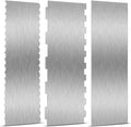 Stainless Steel Rectangle Cake Decorating Tip Set Eco-Friendly Non-Toxic DIY Pastry Cut Sided Patterned Edge Stripe Edge