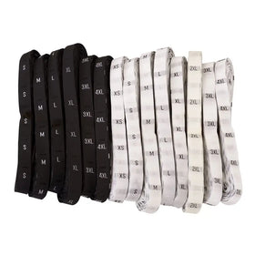 Free Sample Garment Size Label Tags Woven Clothing Labels Size Tags