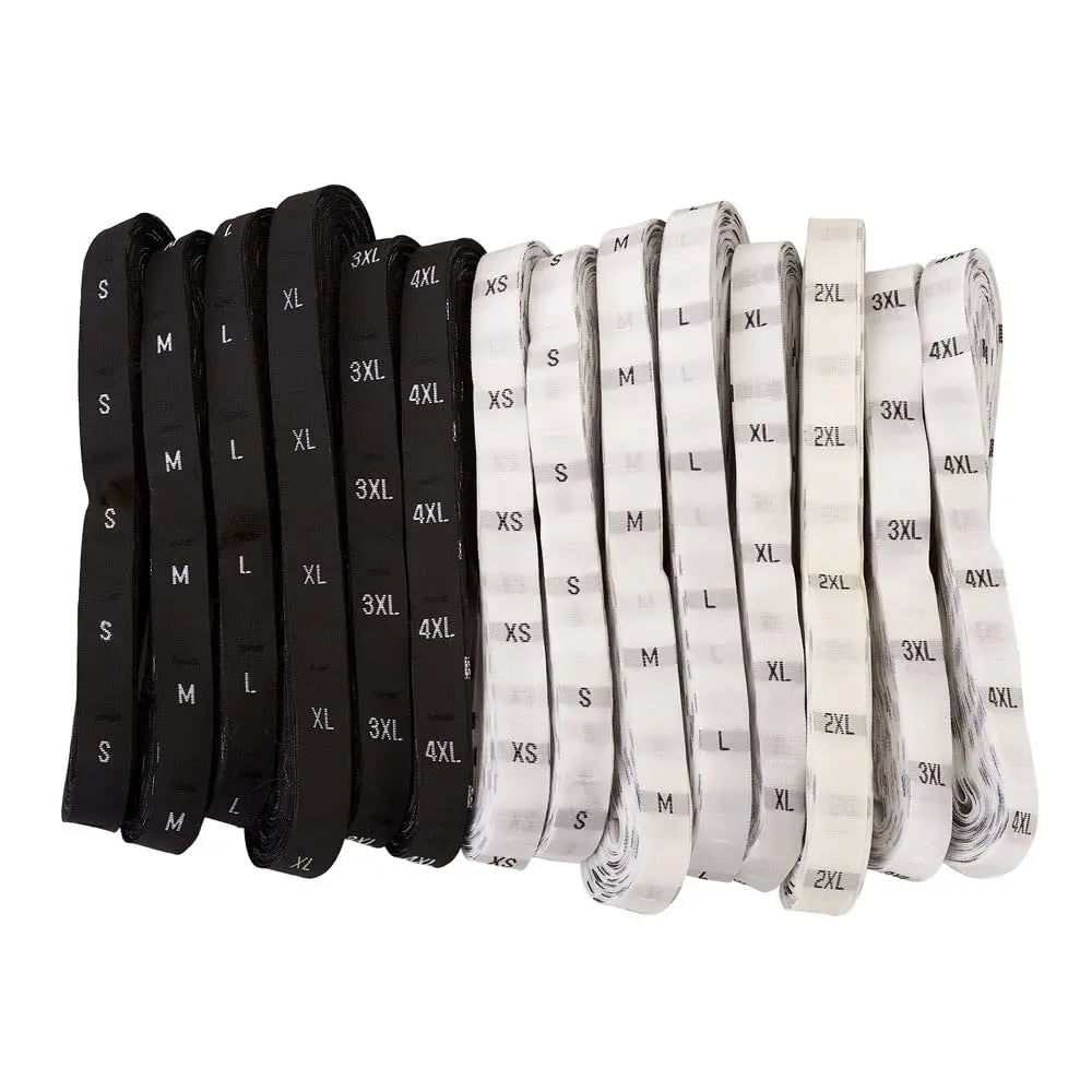 Free Sample Garment Size Label Tags Woven Clothing Labels Size Tags
