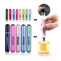 Empty 5ml & 8ml Pocket Aluminum Perfume Atomizer Spray Bottle Refillable Customized Color for Essential Oil & Lotion