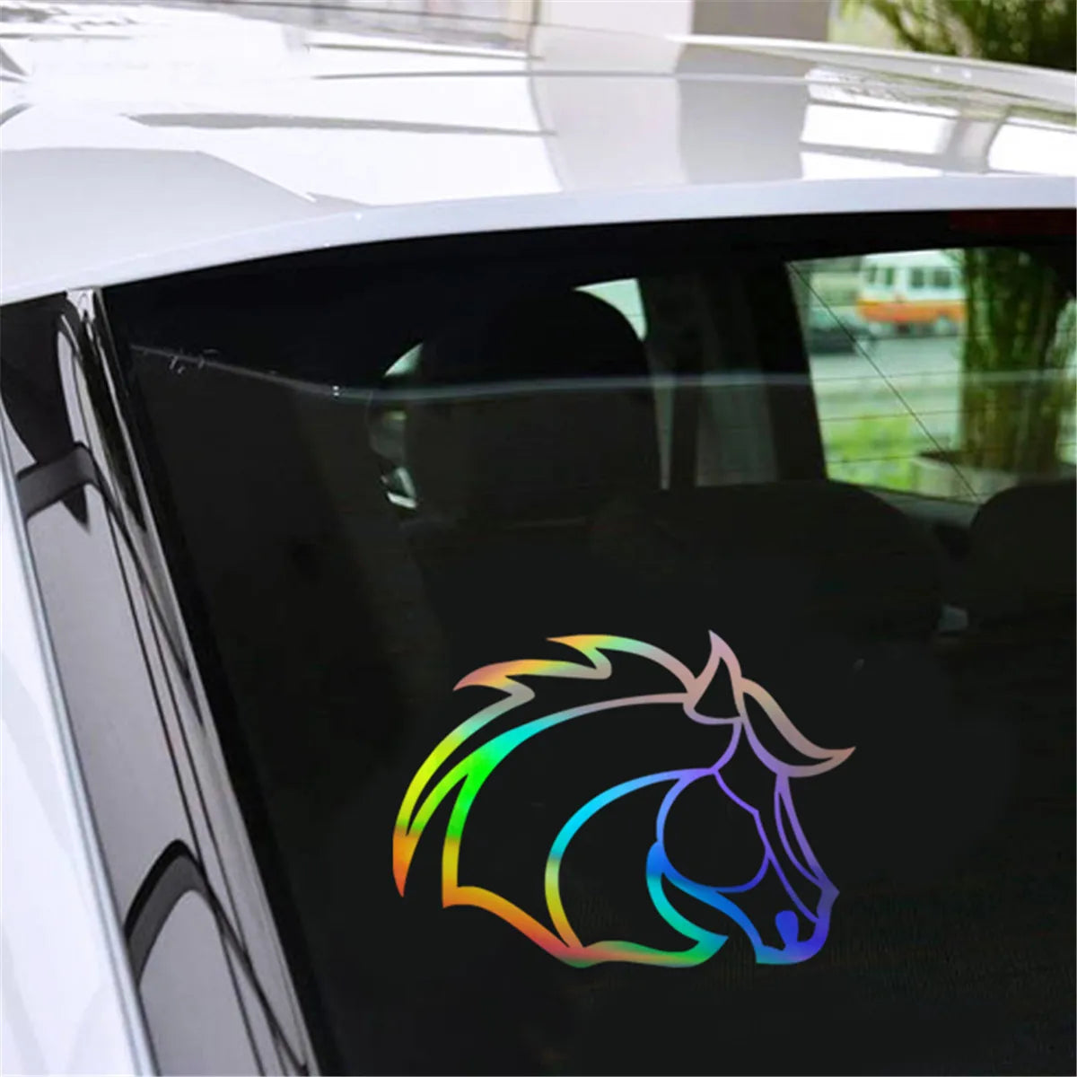 Funny Horse Head Animal Car Window Door Laptop Auto Truck Vinyl Decal Sticker Gift Die Cut Decals Latop window Glass Sticker