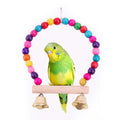 Modern Luxurious Bird Cage Swing Toy Eco-Friendly Wood Metal Design for Pet Parrots Includes Bite Pendant Ladder Factory