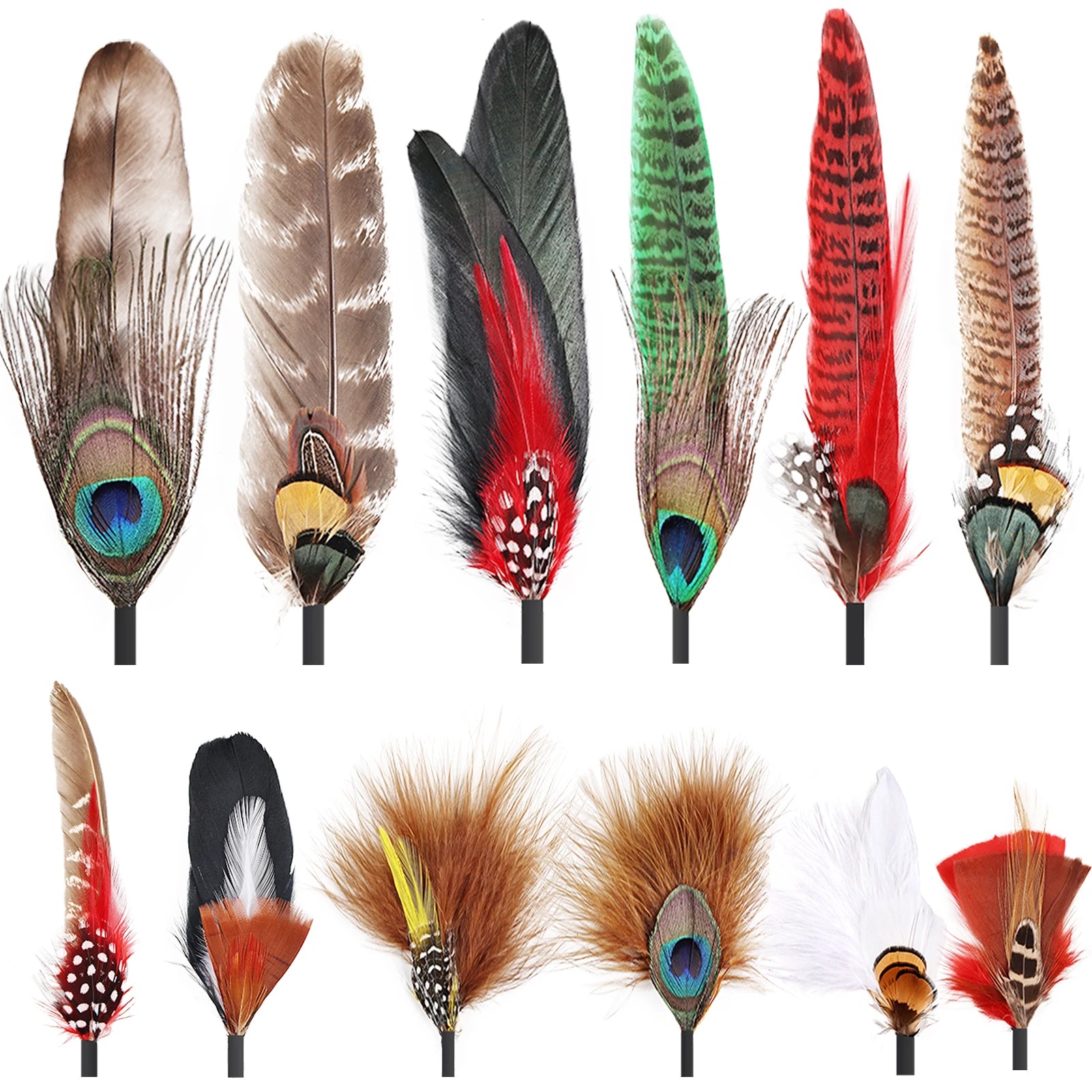Wholesale Vintage Hat Pin Hat Feathers Accessories Fedora Cowboy Millinery Decorative Feathers for Hat Decoration