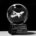 Custom Crystal Award Gift 3D Ball Laser Etched Business Trophy for Company Annual Meeting Souvenir