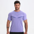Custom Logo Printing Dry Fit Polyester Spandex Mens Athletic Sport T Shirt for Running