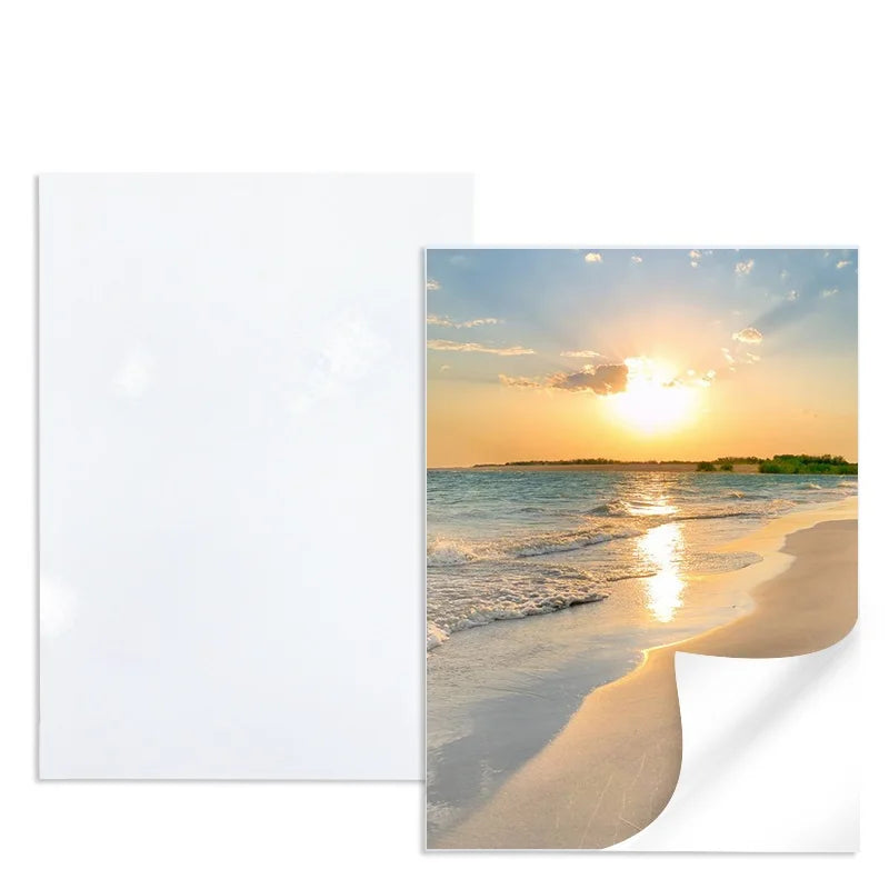 Factory A4 High Glossy Photo Paper Single Sided with Water Activated Hot Melt Silicone Adhesive for Inkjet Printing