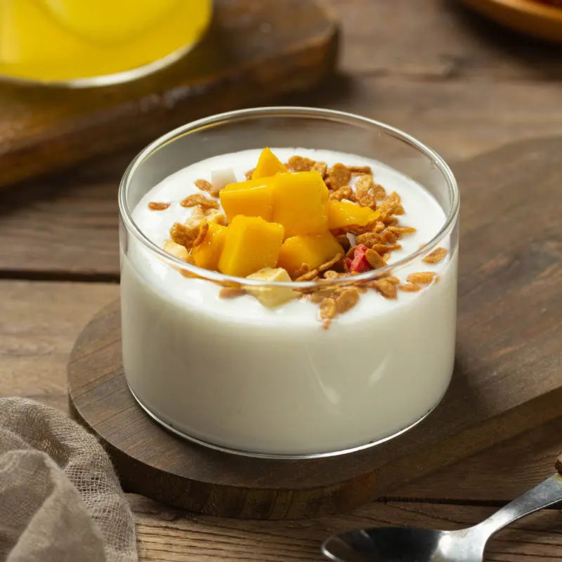 Eco-Friendly Glass Pudding Cup for Yogurt Ice Cream Frozen Drinks Fruit Salad Bowl