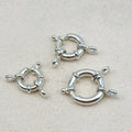 Wholesale 925 Sterling Silver Spring Clasps Jewelry Findings & Components for Bracelet Making Connector Clasp
