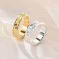 Wholesale Light Luxury Handmade Jewelry Rings Maple Leaf Carving Fashion Couple Rings for Wedding and Gifts