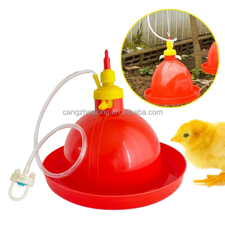 YYB LM68 Hens Farm Automatic Poultry Plastic Waterer Chicken Bell Drinker
