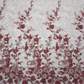 HY0771 French Hand Beaded Lace Fabric Luxury Sequins Lace Fabric Wedding Dress 3d Bridal Embroidered Mesh