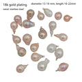Wholesale Price11-13 mm Big Baroque Nature Freshwater Pearl With Stainless Steel Hanger DIY High Luster PEARL