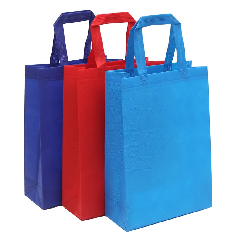 Spot Goods Urgent Reusable Custom Trolley Cart Foldable Online Shopping Tote Bags Eco Customized Promotion Non-woven Bag 2 Pcs