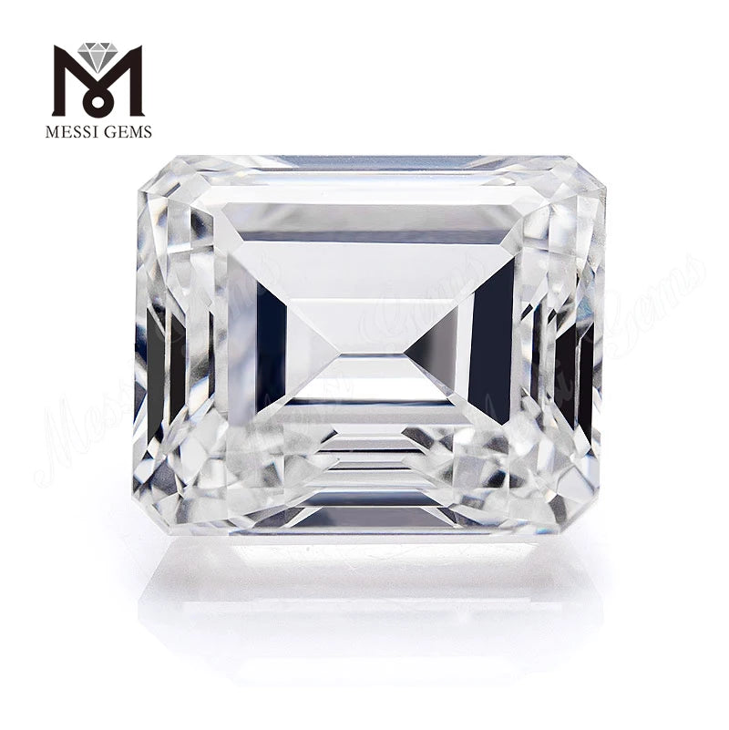 Messi Gems IGI 1CT 2CT 3Ct 4CT 5CT HPHT CVD Emerald Cut Lab Grown Synthetic Diamond