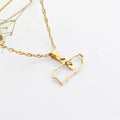 Charms Puerto Stainless Steel Non Tarnish Necklace Fashion Jewelry Mayor Gold Plated Heart Charms Non Tarnish Gold Jewelry