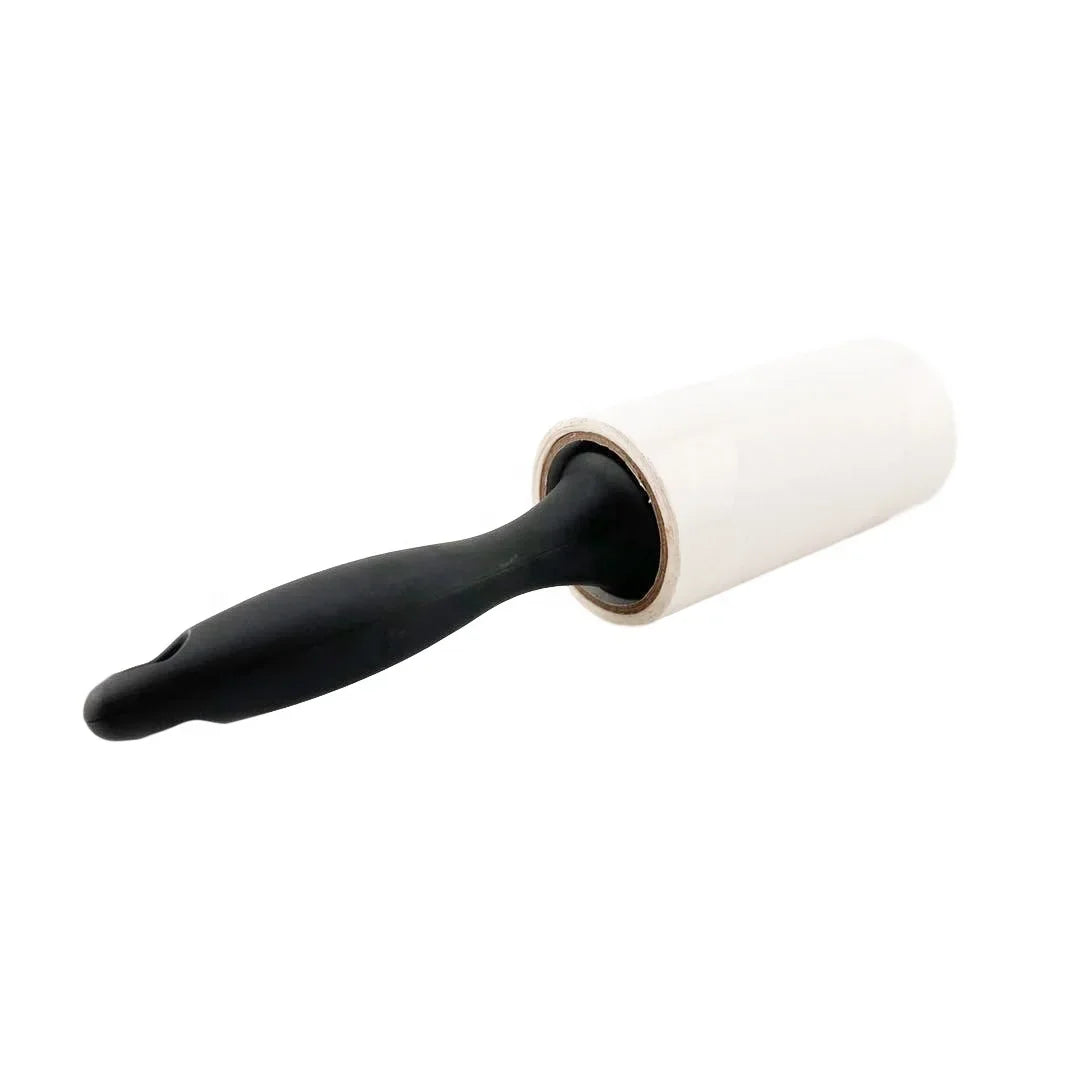 Custom Logo Spiral Cutting PET Hair Remover Clothes 60/50/40/30/20 Sheets Made Paper Plastic Sticky Manual Lint Roller Dust