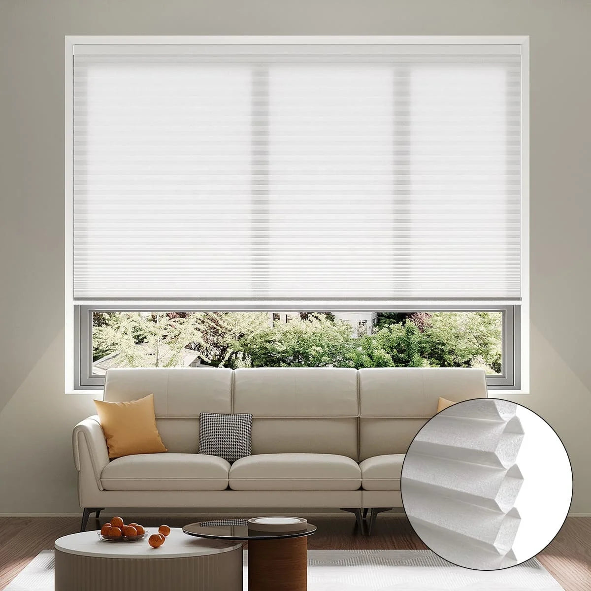 Factory Wholesale Motorized Smart Honeycomb Blinds Cordless/Manual Blackout Sun Protection Cellular Blinds Comfort & Convenience