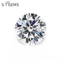 High Quality Round Cut White Cubic Zirconia Stone Synthetic Loose CZ Stones for Jewelry