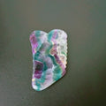 Huiying Good Supplier Fluorite Gua Sha Board Customized square Spiky Shape Massage Tool for Face and Body Spa