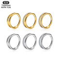 G23 Titanium Hinged Segment Hoops CZ Stone Nose Rings Ear Cartilage Tragus Helix Earrings Gold Plated Body Jewelry for Children