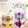 500pcs Roll Nail Extension Forms Stickers French Extension Nail Tool Butterfly Horseshoe Rectangular Nail Paper Holder