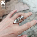 VAF Fully Polished Alien Ring Stainless Steel Bague Extraterrestre Entierement Polie Anillo AlienIgena Totalmente Pulido