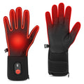 Rechargeable Electric Warming Gloves Winter Thin Heated Glove Liners Cotton Polyester Snowboarding Gloves