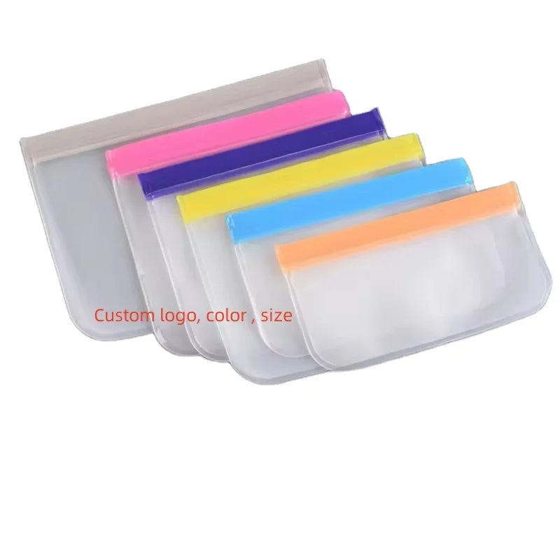 Factory Price BPA Free Reusable PEVA Zip-Lock Food Storage Bag Leak-Proof Plastic for Vegetable & Fruit