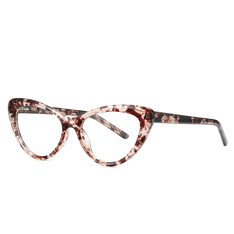 Fashion Italy Style Cateye Glasses Eyewear Wholesale Cateye Blue Light Glasses Women TR90 Cateye Frame Optical Glasses