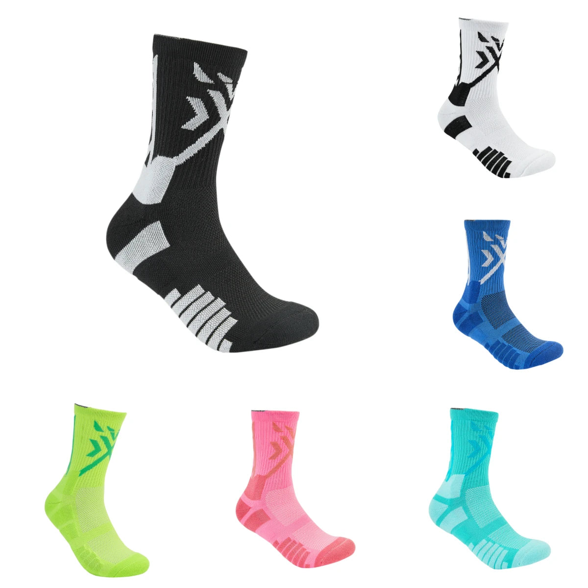 New Design Men's and Women's Basketball Socks Custom Compression Sock with Updated Protection System for Autumn Season