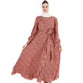 Floral Abaya Women Muslim Dress Dubai Abaya Women's Dresses Sarwel Islamic Women's Clothing Traditional Muslim Clothing