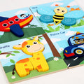 Children's 3D Animal Cartoon Jigsaw Puzzle Wooden Early Education Cognitive Toy Jigsaw Puzzle for Kids Match & Enlightenment