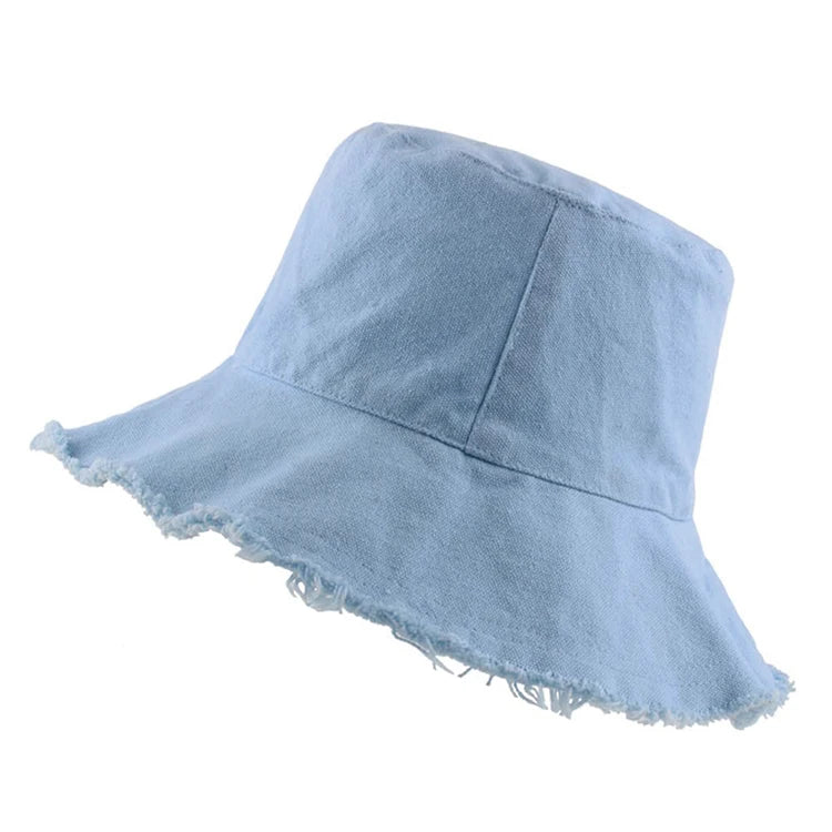 New Arrival Custom Woman Elegant Sun Protection 100% Cotton Embroidery Bucket Hat
